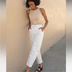 NWT Everlane The Utility Barrel Pant Bone 00